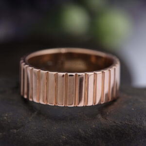 14K/18K Gold 5 MM Ribbed Ring