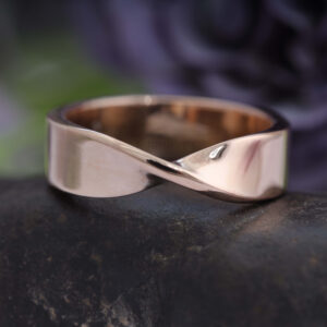 14K/18K Gold 5 MM Mobius Ring