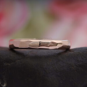 14K/18K Gold 3.00 MM Classic Hammered Ring