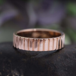 14K/18K Gold 4 MM Ribbed Ring
